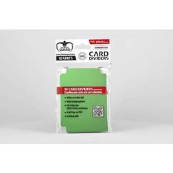 Ultimate Guard Card Dividers Standard Size Green 10 Pack