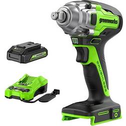 Greenworks 24V 1/2 Cordless Battery Impact Wrench w/ Battery & Charger