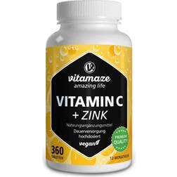 Vitamaze C 1000 mg hochdosiert+Zink