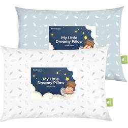 2pk Toddler Pillow Soft Organic Cotton Toddler Pillows for Sleeping 13X18