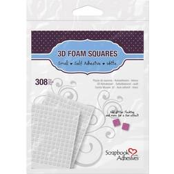 Small White 3D Foam Squares