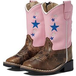 Old West Unisex Toddler Broad Square Toe Boots