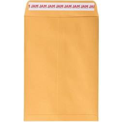 Jam Paper Open End Catalog Envelopes 7 1/2 x 10 1/2 Brown Kraft Manila 100 Pack