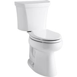 Kohler Highline Comfort Height Two-piece elongated dual-flush chair height with right-hand trip lever and 10" rough-in