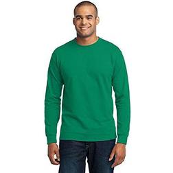 Port & Company Long Sleeve Blend Tee Kelly