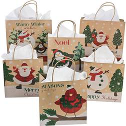 Fx CHRISTMAS CRAFT BAG ASST Party Supplies 12 Pieces