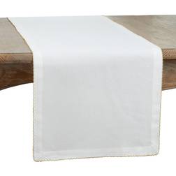 Saro LIFESTYLE Recotting Collection Whip Stitched Tablecloth Yellow, Gold