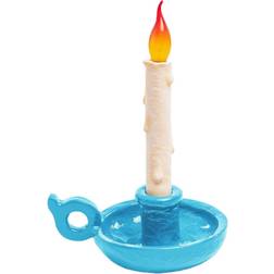 Seletti Grimm Bugia Deko LED-Bordlampe i Kerteform Blå Bordlampe