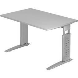 Hammerbacher Schreibtisch Teda H680-860 x B1200 x T800 mm lichtgrau Writing Desk