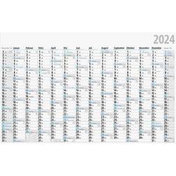Rido Årskalender 2024 1 Sida 121 x 77 cm Vit