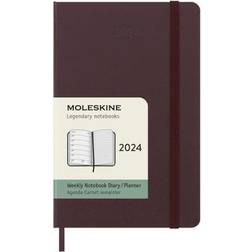 Moleskine 12 Monate Wochen Notizkalender 2024, Pocket/A6, 1