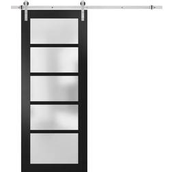 SartoDoors Sturdy Barn Sliding Door Clear Glass (x)