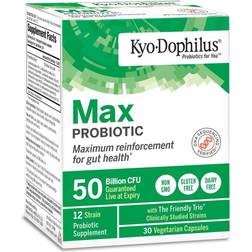 Kyolic Max Probiotic 50 Billion CFU 30 Vegetarian Capsules 30 pcs