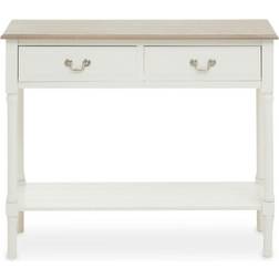 Premier Housewares Heritage 2 Ivory Console Table 33x91cm