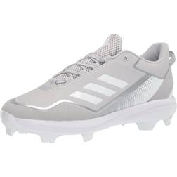 Adidas Men's Icon TPU Baseball Cleats, 10.5, Grey/White