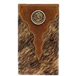 Ariat mens western rodeo wallet leather calf hair mexican eagle concho a3548802