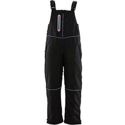 Women's Insulated Softshell Bib Overalls Black Med