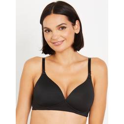 Motherhood Maternity Women's Maternity Lightly Lined Wireless Nursing Bra, Black