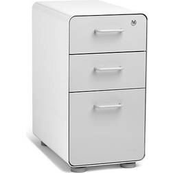 Poppin White Slim Stow Storage Cabinet