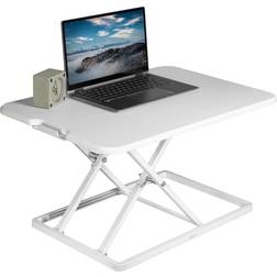 Vivo White Single Top Riser Wood/Metal Writing Desk