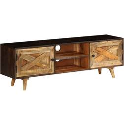 vidaXL Cabinet Solid Mango Wood 55.1 x11.8 TV Bench