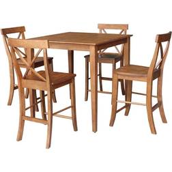 International Concepts 5pc 36"x36" Solid Dining Set