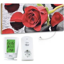 Marmony 800W Infrarot-Heizung Motiv "Red Rose" MTC-40