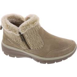 Skechers Women's Easy Going-WARMHEARTED Ankle Boot, Dark Natural