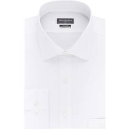 Van Heusen Men's Classic-Fit Wrinkle Free Flex Collar Stretch Solid Dress Shirt - White