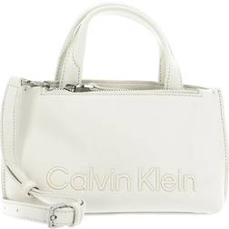 Calvin Klein Recycled Mini Tote Bag - Dark Ecru