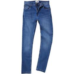 AWDis Max Slim Jeans - Mid Blue Wash