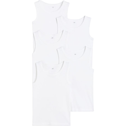 H&M Cotton Tank Tops 5-pack - White