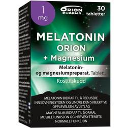 Orion Pharma Melatonin Orion + Magnesium 1mg 30 st