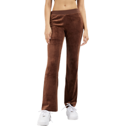 Juicy Couture Og Big Bling Velour Track Pants - Brown Sugar