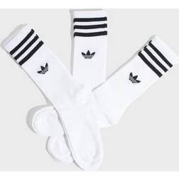 adidas Solid Crew Strumpor par White