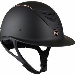 Onek MIPS Avance Matt Coloured Pipe Riding Helmet - Black/Rose Gold