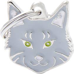 MyFamily Silver Maine Coon Cat Tag