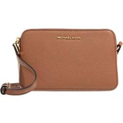 Michael Kors Jet Set Bruine Leren Crossbody Tas 32S3GJ6C0T-230