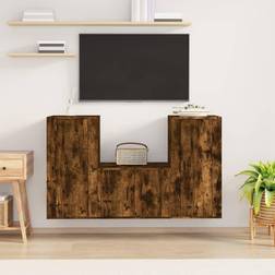 vidaXL smoked oak Unit TV Bench