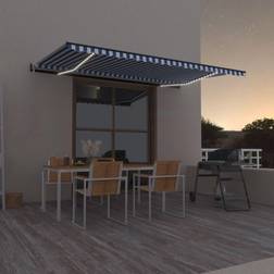 vidaXL Markise + vindsensor 500x300