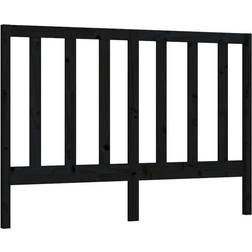 vidaXL De Cama Madera Maciza De Pino Negro 166x4x100 cm Cabecero