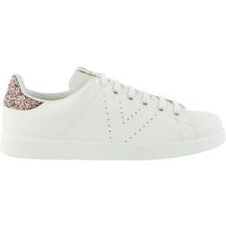 Victoria Deportivo Piel Sneaker, White/Pink