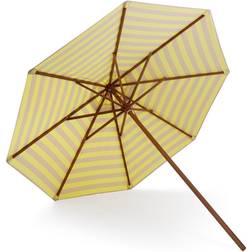 Skagerak Messina Parasol Ø300 Citron/Sand striber