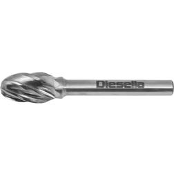 Diesella Fræsestift HM Ø10x16 mm form E Alu. Cut med Ø6 mm skaft