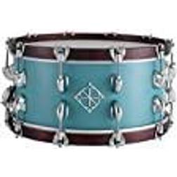 Dixon Drums 14 x 6.5'' Cornerstone Satin Quetzal Blue w/Maple Hoops