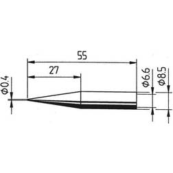 Ersa 842 UD Lötspitze Bleistiftform, verlängert Spitzen-Größe 0.4mm Inhalt 1St