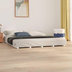 vidaXL 200x200 massivt fyrretræ Sengeramme