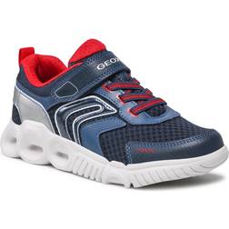 Geox Wroom J25Gab Blinkesko - Navy/Red