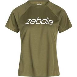 Zebdia WOMEN SPORTS T-SHIRT/FRONT PRINT Army Bestillingsvare, 6-7 dages levering