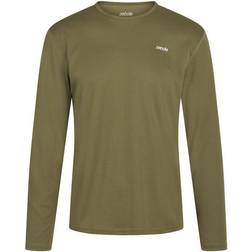 Zebdia långärmad T-shirt, Militärgrön